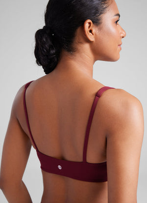 Padded Sports Bra For Women - Square Neck, Cami Style