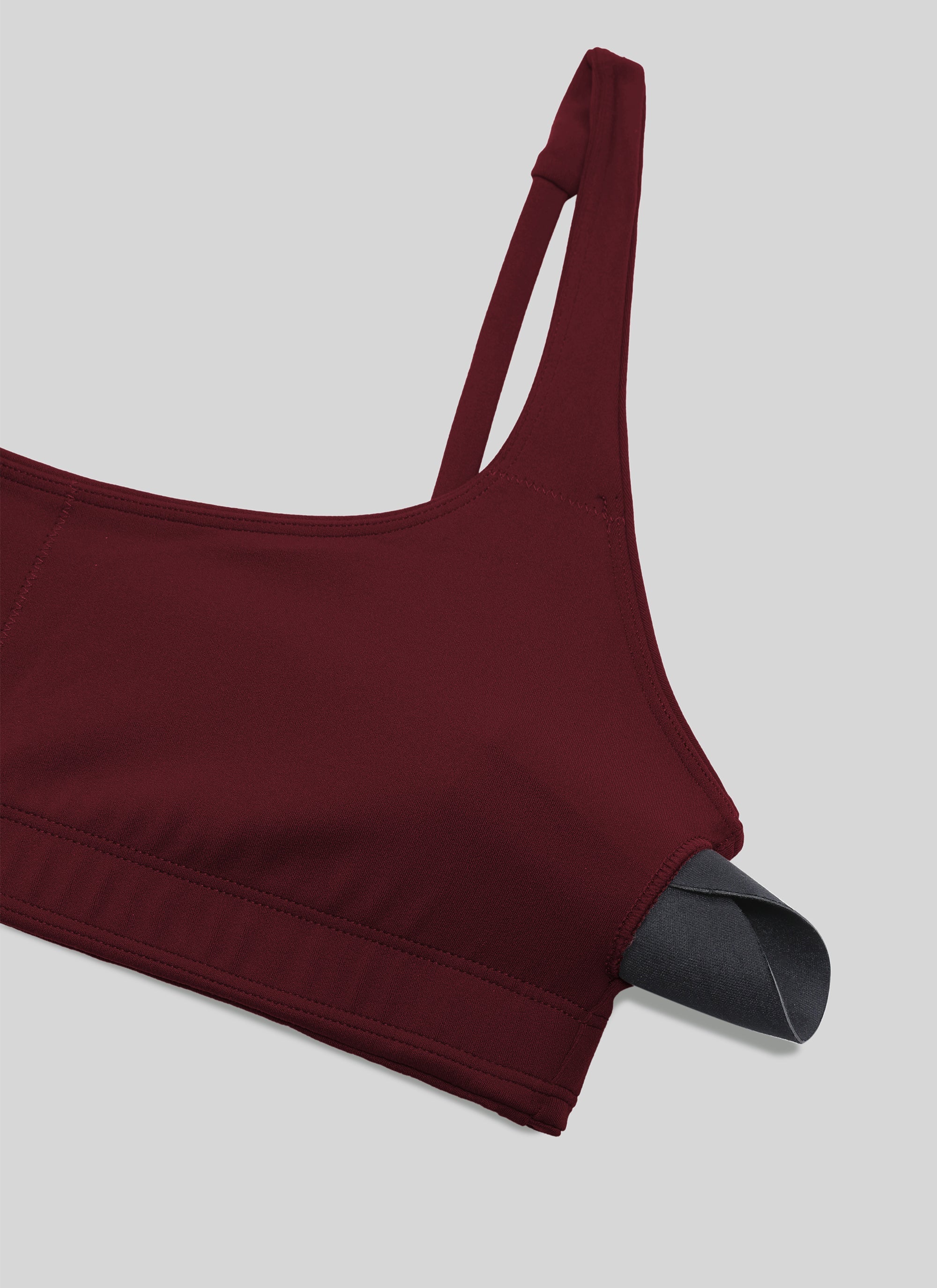 Padded Sports Bra For Women - Square Neck, Cami Style