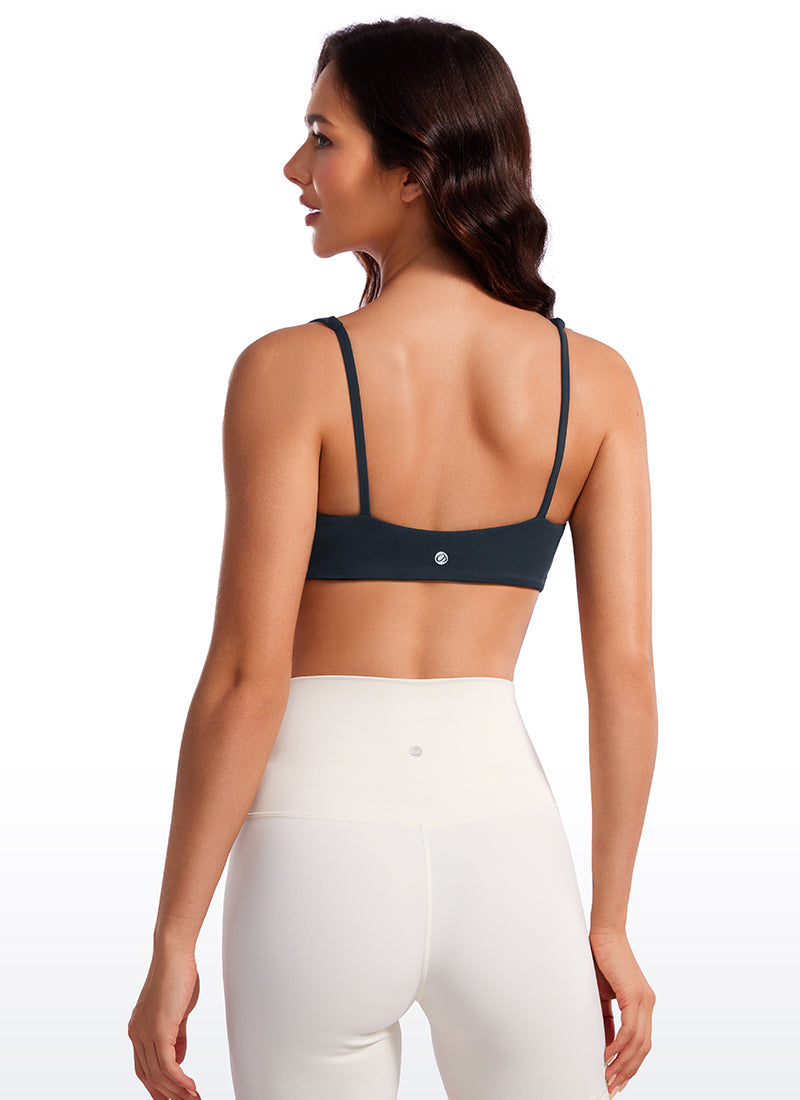 Padded Sports Bra For Women - Square Neck, Cami Style