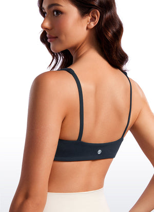 Padded Sports Bra For Women - Square Neck, Cami Style