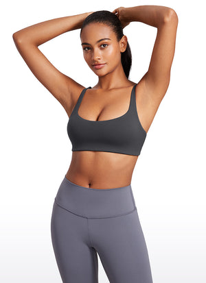 Padded Sports Bra For Women - Square Neck, Cami Style