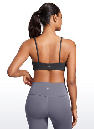 Padded Sports Bra For Women - Square Neck, Cami Style