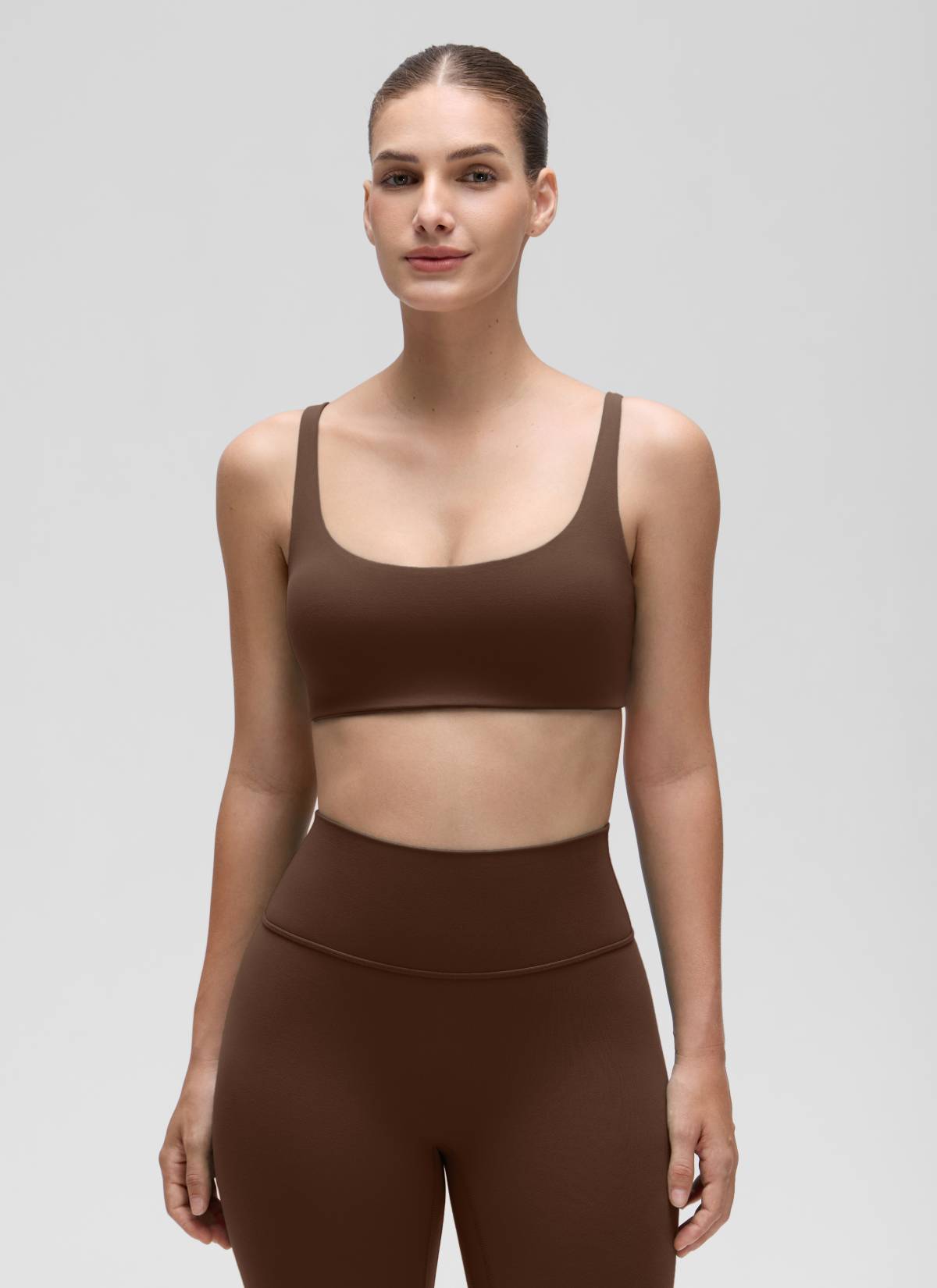 Padded Sports Bra For Women - Square Neck, Cami Style