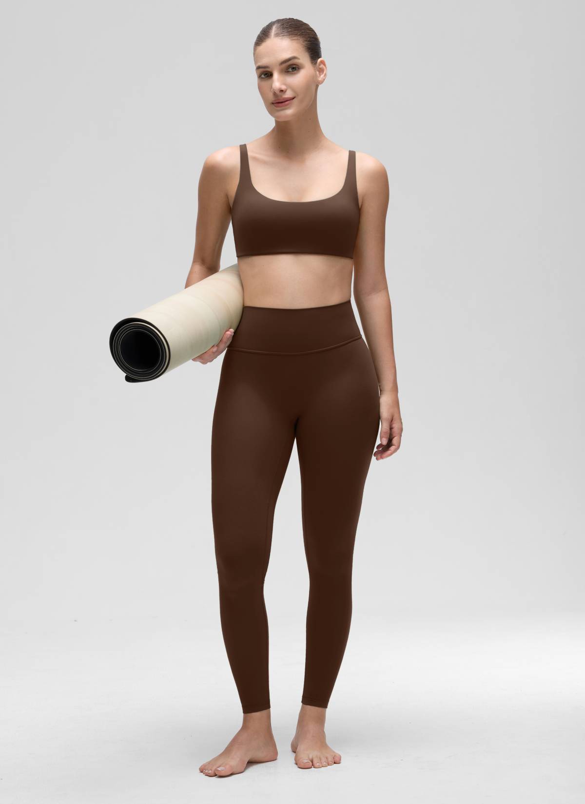 Padded Sports Bra For Women - Square Neck, Cami Style