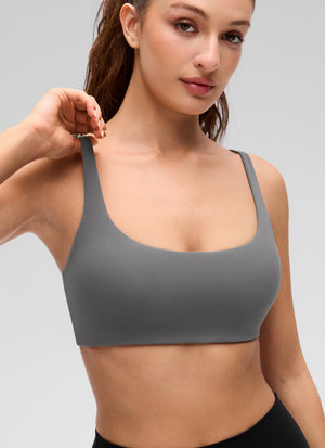 Padded Sports Bra For Women - Square Neck, Cami Style