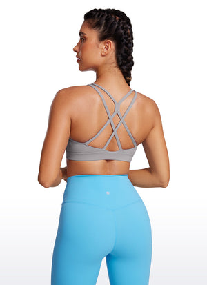 High Neck Longline Sports Bra - Full Coverage, Extended Length