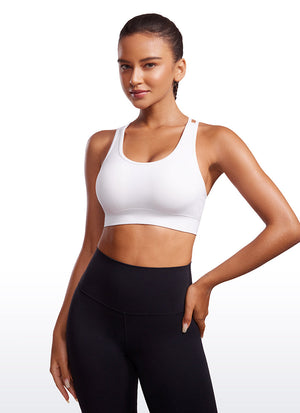 Seamless Sports Bra - Criss Cross Back, Longline