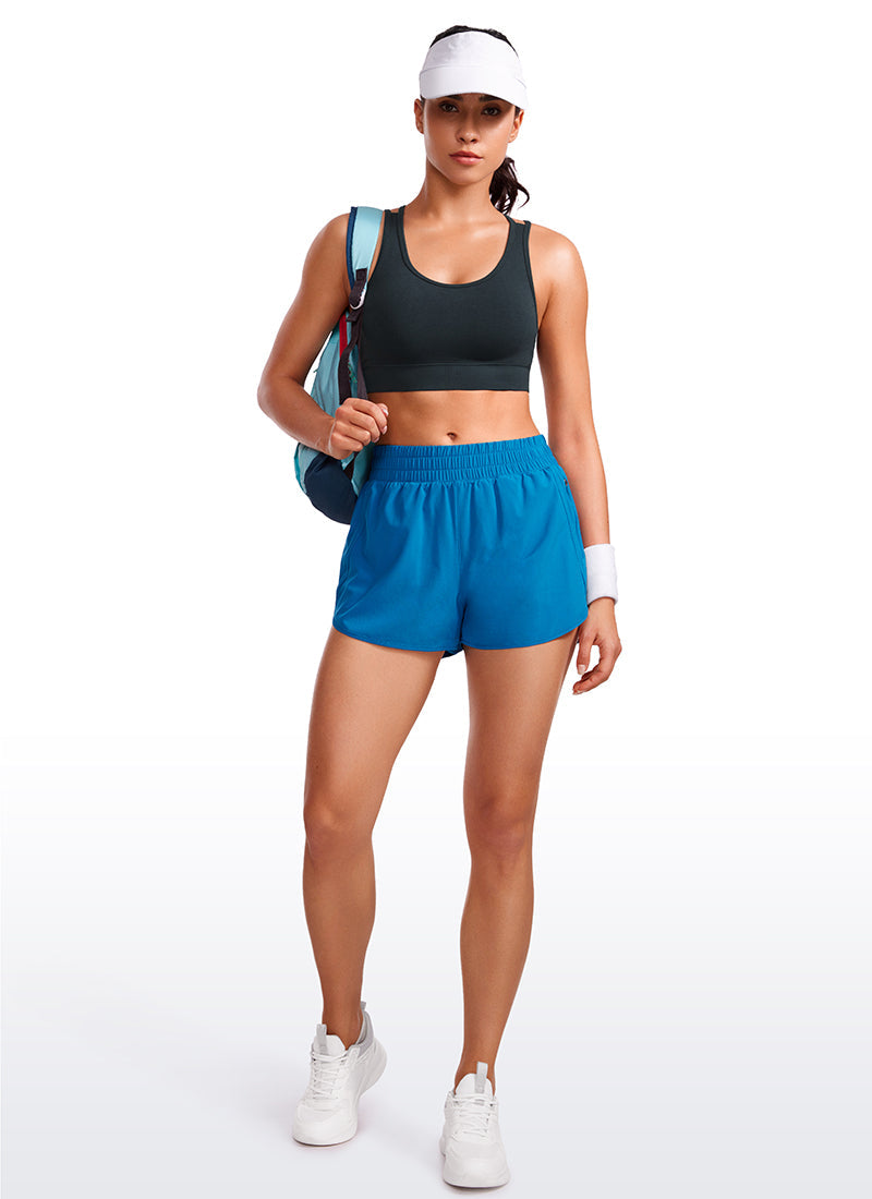 Seamless Sports Bra - Criss Cross Back, Longline