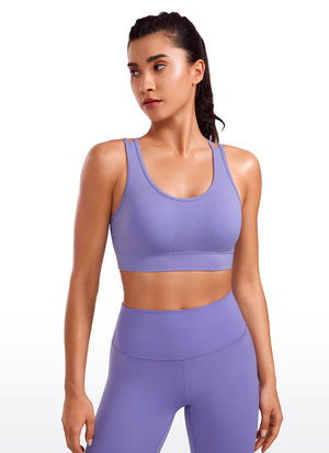 Seamless Sports Bra - Criss Cross Back, Longline