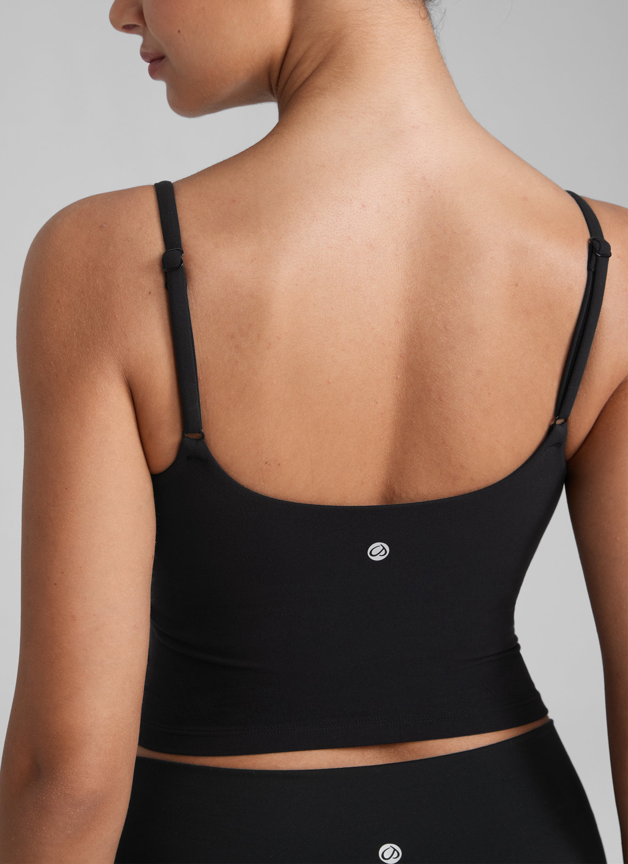 Crop Top Sports Bra - Cropped Tank, Built-in Support