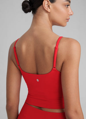 Crop Top Sports Bra - Cropped Tank, Built-in Support