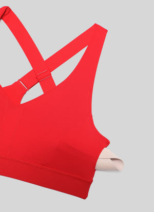 Adjustable Strap V Neck Bra - V Neck, Customisable Fit