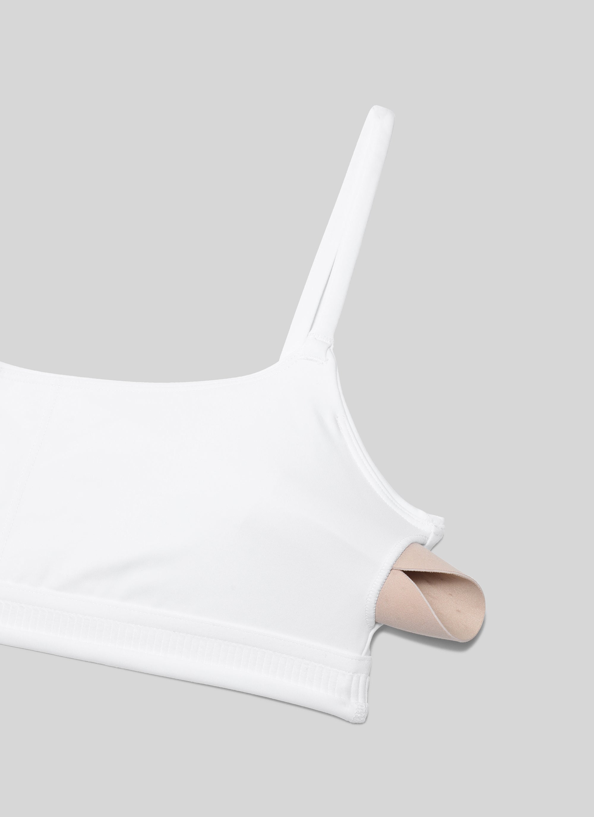 Thin Strap Sports Bra - Spaghetti Straps, Breathable