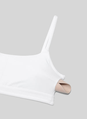 Thin Strap Sports Bra - Spaghetti Straps, Breathable