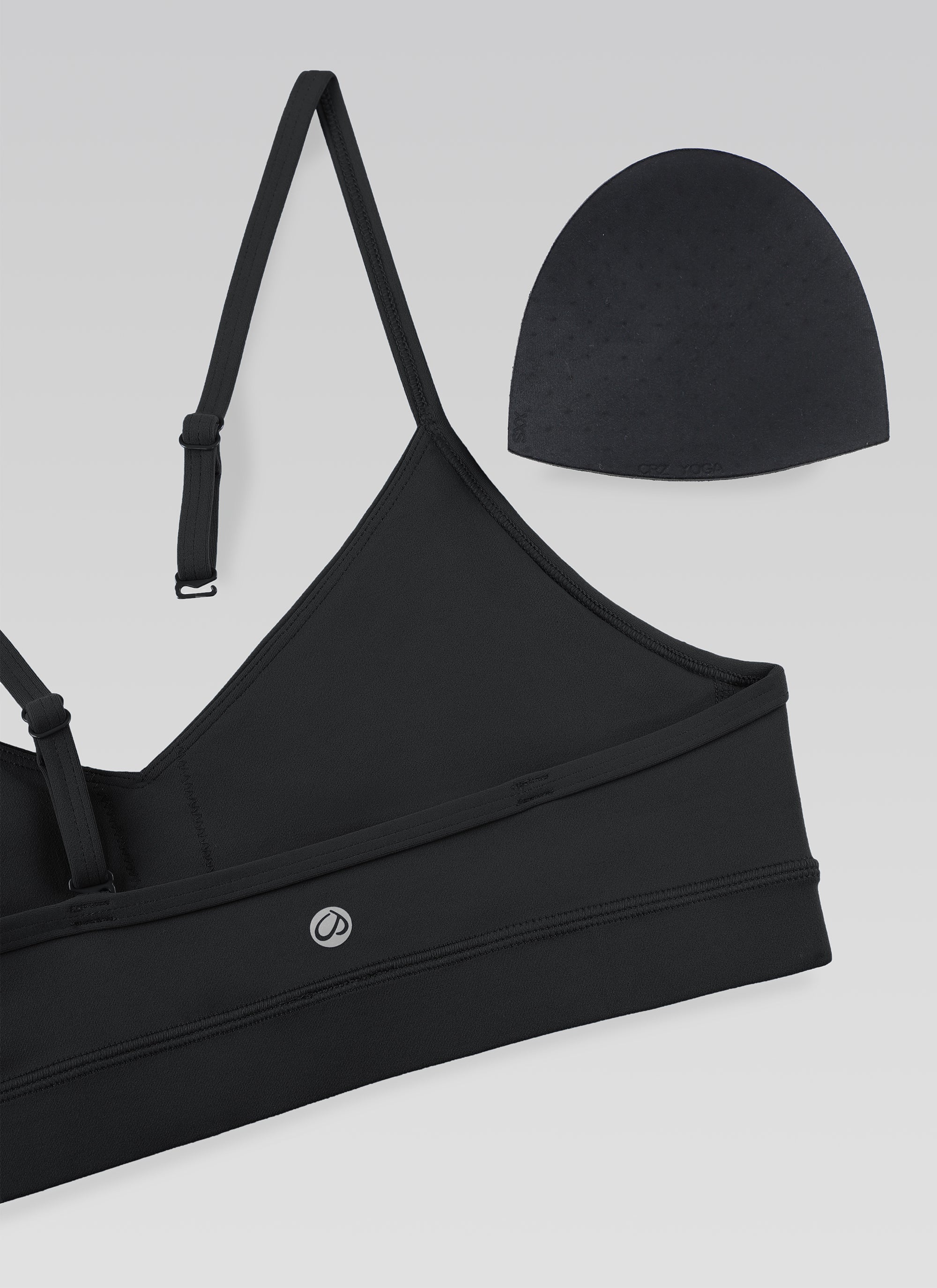 V Neck Spaghetti Strap Bra - V Neck, Fine Straps