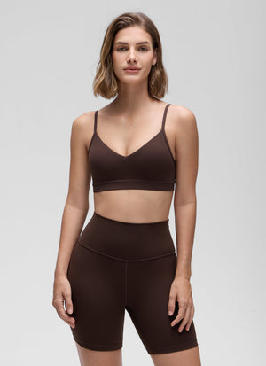 V Neck Spaghetti Strap Bra - V Neck, Fine Straps