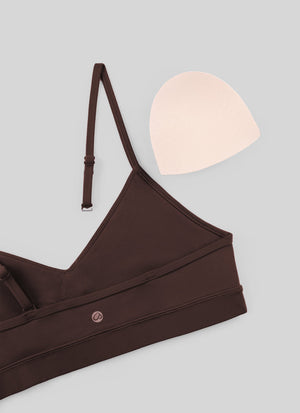 V Neck Spaghetti Strap Bra - V Neck, Fine Straps