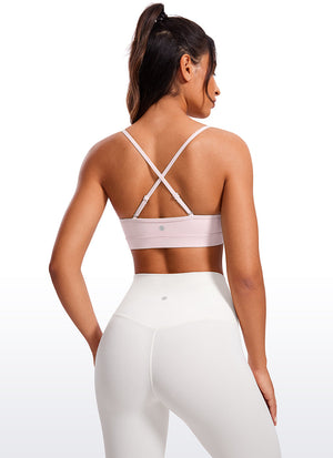 V Neck Spaghetti Strap Bra - V Neck, Fine Straps