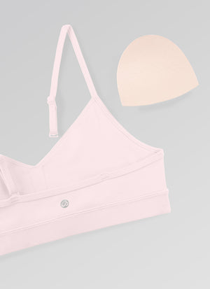 V Neck Spaghetti Strap Bra - V Neck, Fine Straps