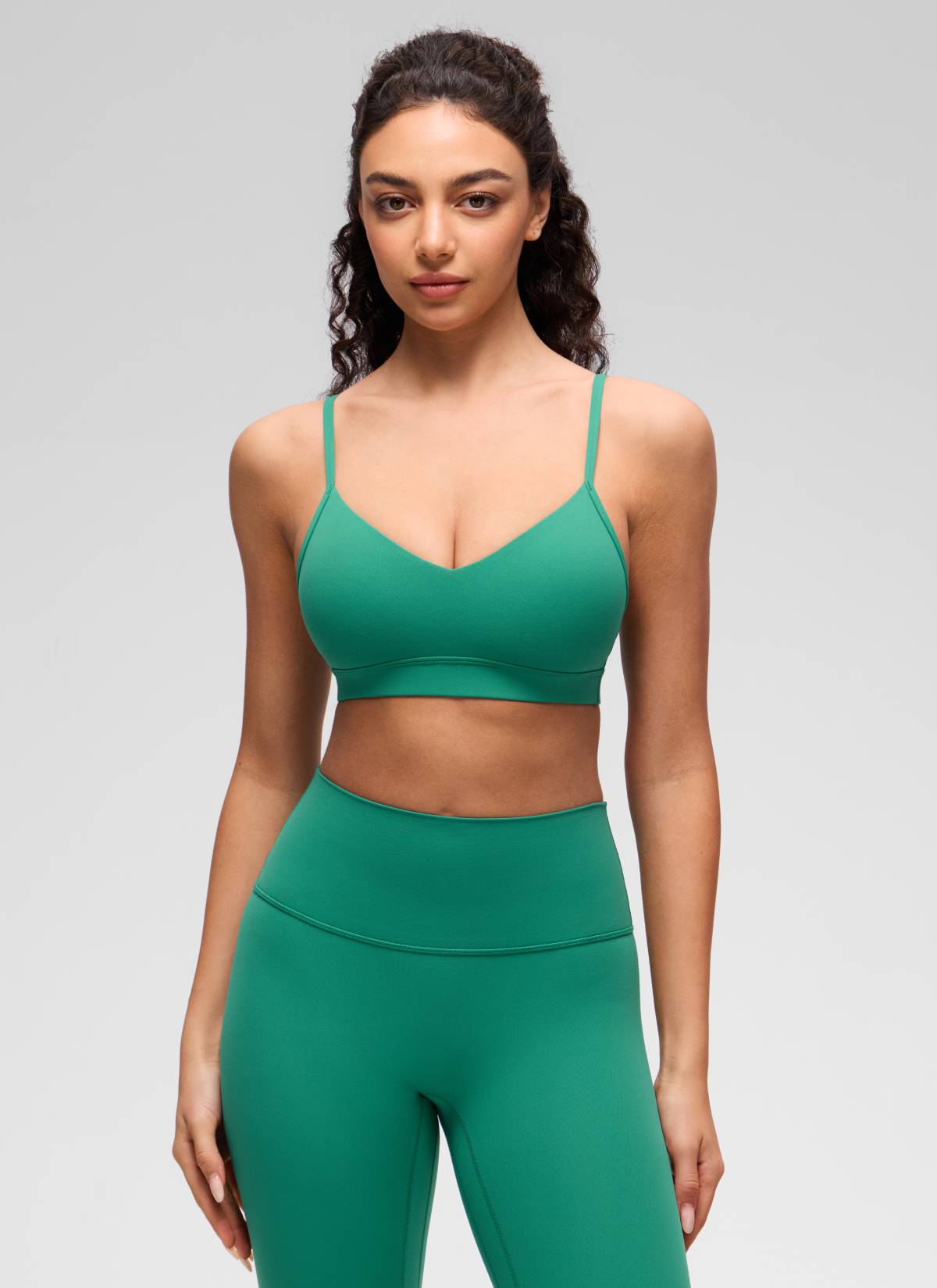 V Neck Spaghetti Strap Bra - V Neck, Fine Straps