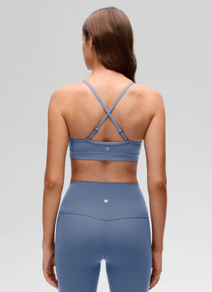 V Neck Spaghetti Strap Bra - V Neck, Fine Straps