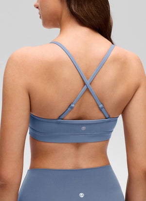 V Neck Spaghetti Strap Bra - V Neck, Fine Straps