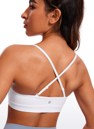 V Neck Spaghetti Strap Bra - V Neck, Fine Straps
