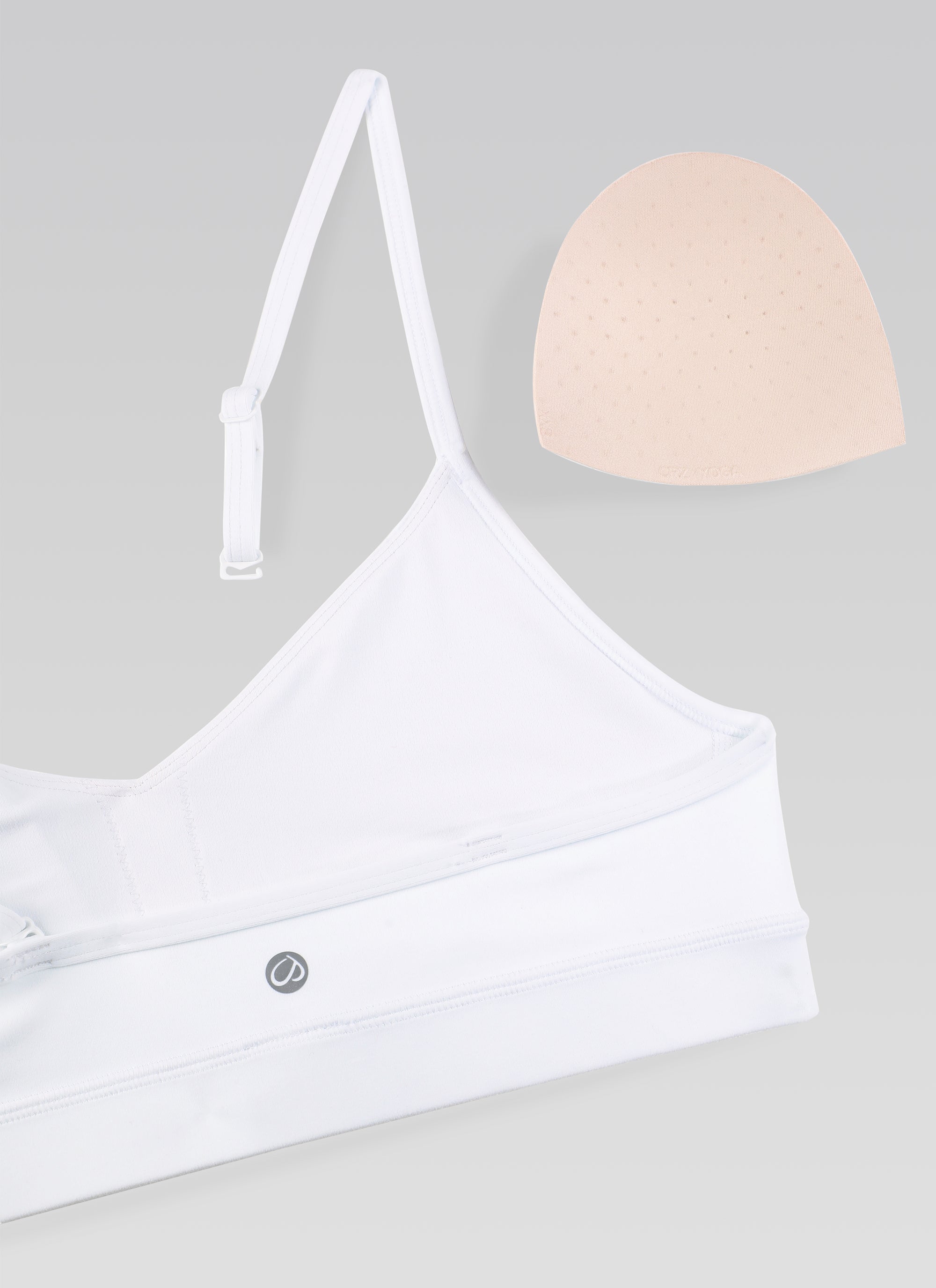V Neck Spaghetti Strap Bra - V Neck, Fine Straps