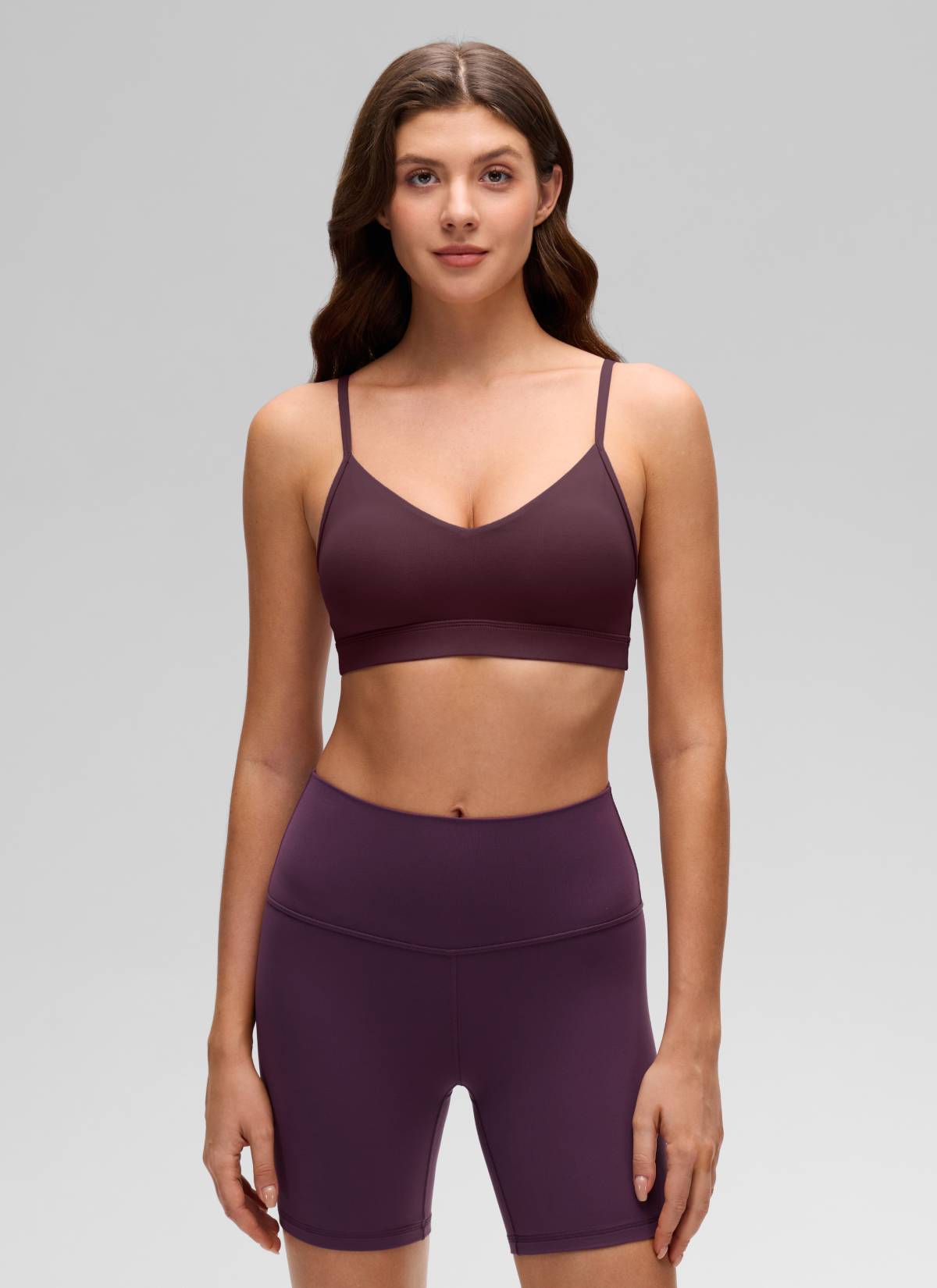 V Neck Spaghetti Strap Bra - V Neck, Fine Straps