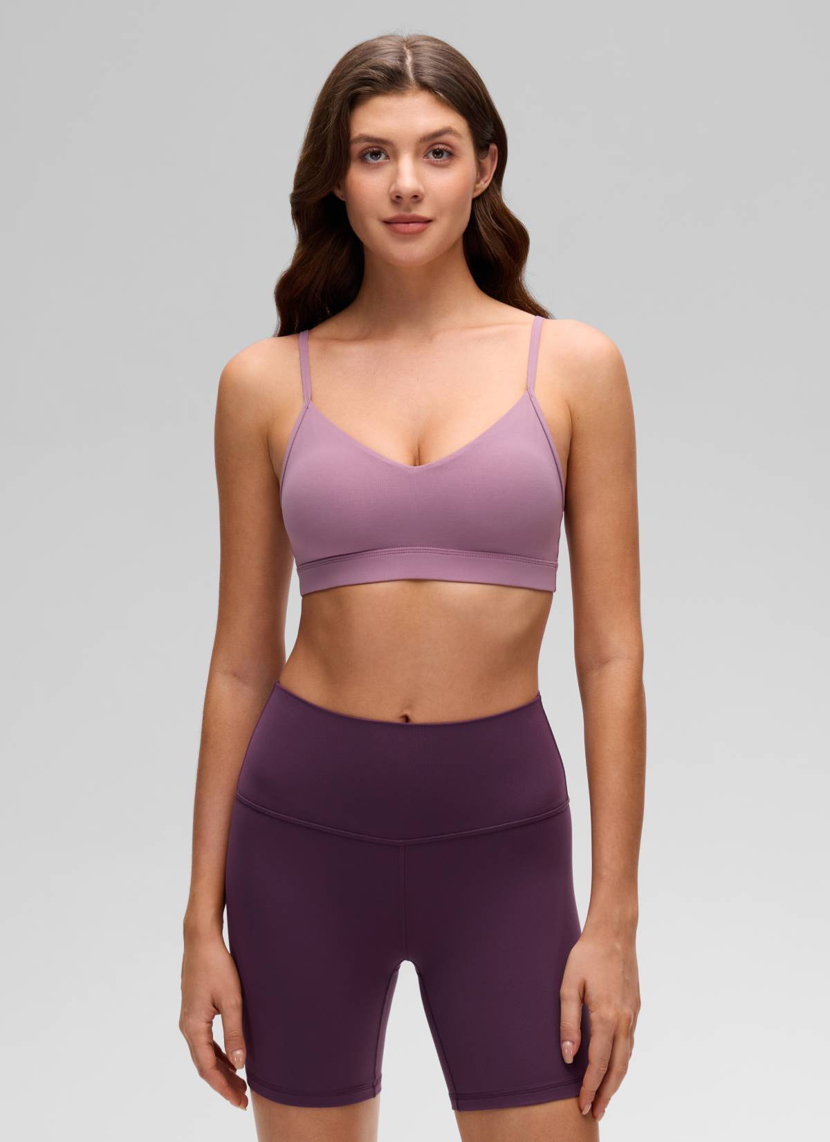 V Neck Spaghetti Strap Bra - V Neck, Fine Straps