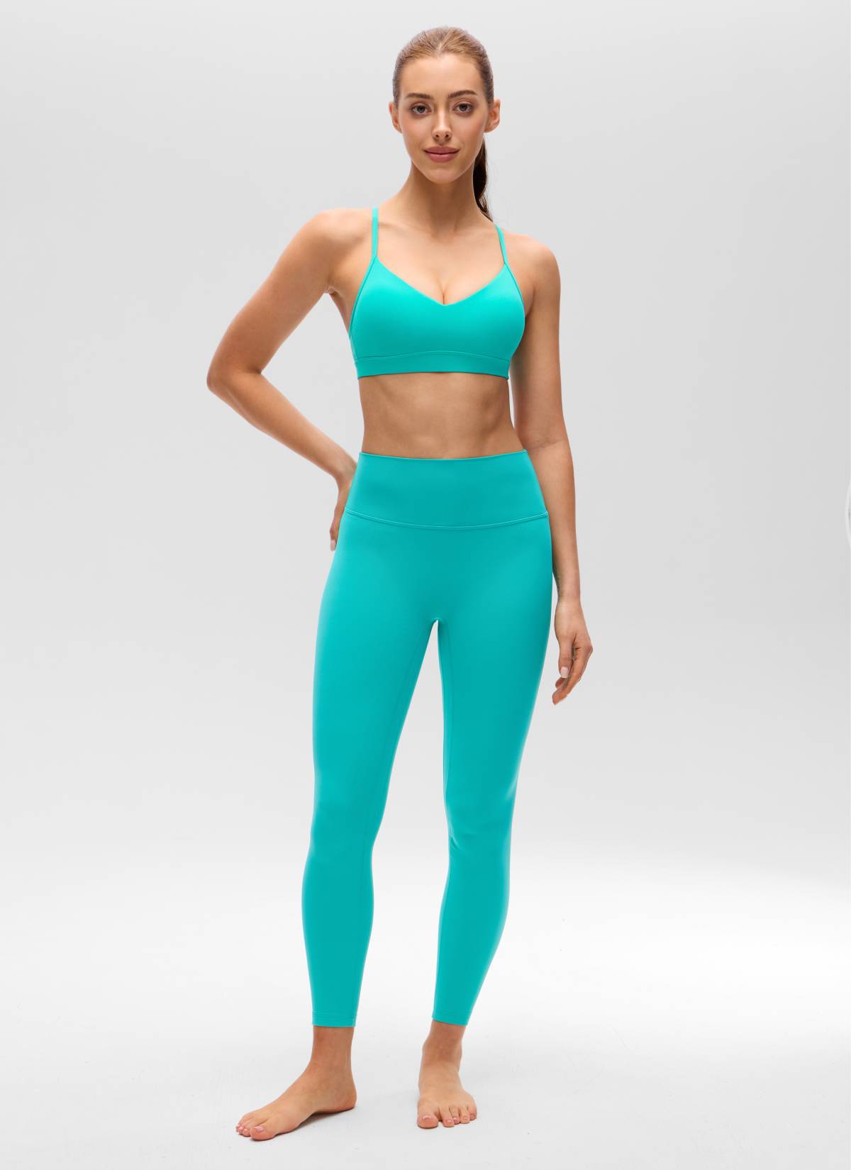 V Neck Spaghetti Strap Bra - V Neck, Fine Straps