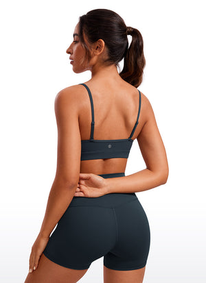 V Neck Spaghetti Strap Bra - V Neck, Fine Straps
