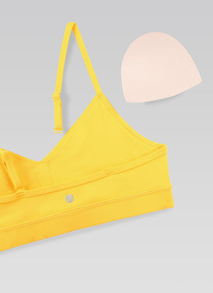 V Neck Spaghetti Strap Bra - V Neck, Fine Straps