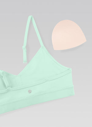 V Neck Spaghetti Strap Bra - V Neck, Fine Straps