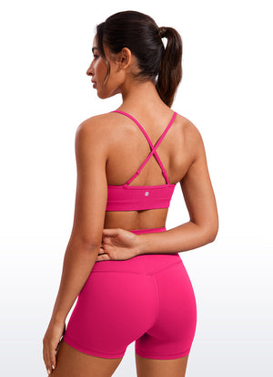 V Neck Spaghetti Strap Bra - V Neck, Fine Straps