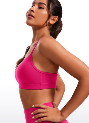 V Neck Spaghetti Strap Bra - V Neck, Fine Straps