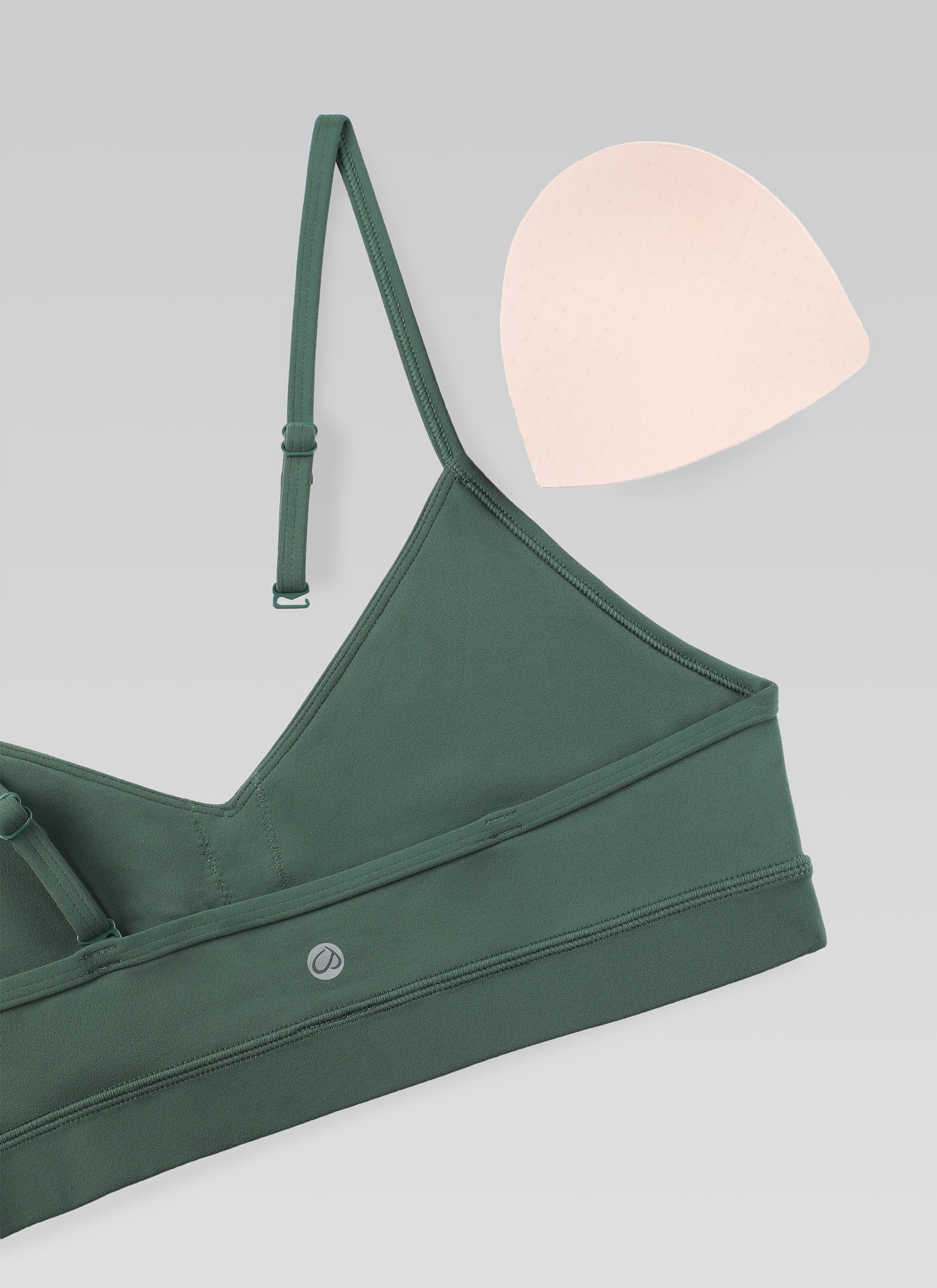 V Neck Spaghetti Strap Bra - V Neck, Fine Straps