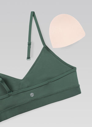 V Neck Spaghetti Strap Bra - V Neck, Fine Straps