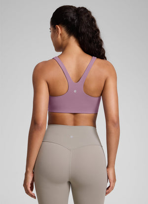 Square Neck Sports Bra - Double Lined, Wide Strap