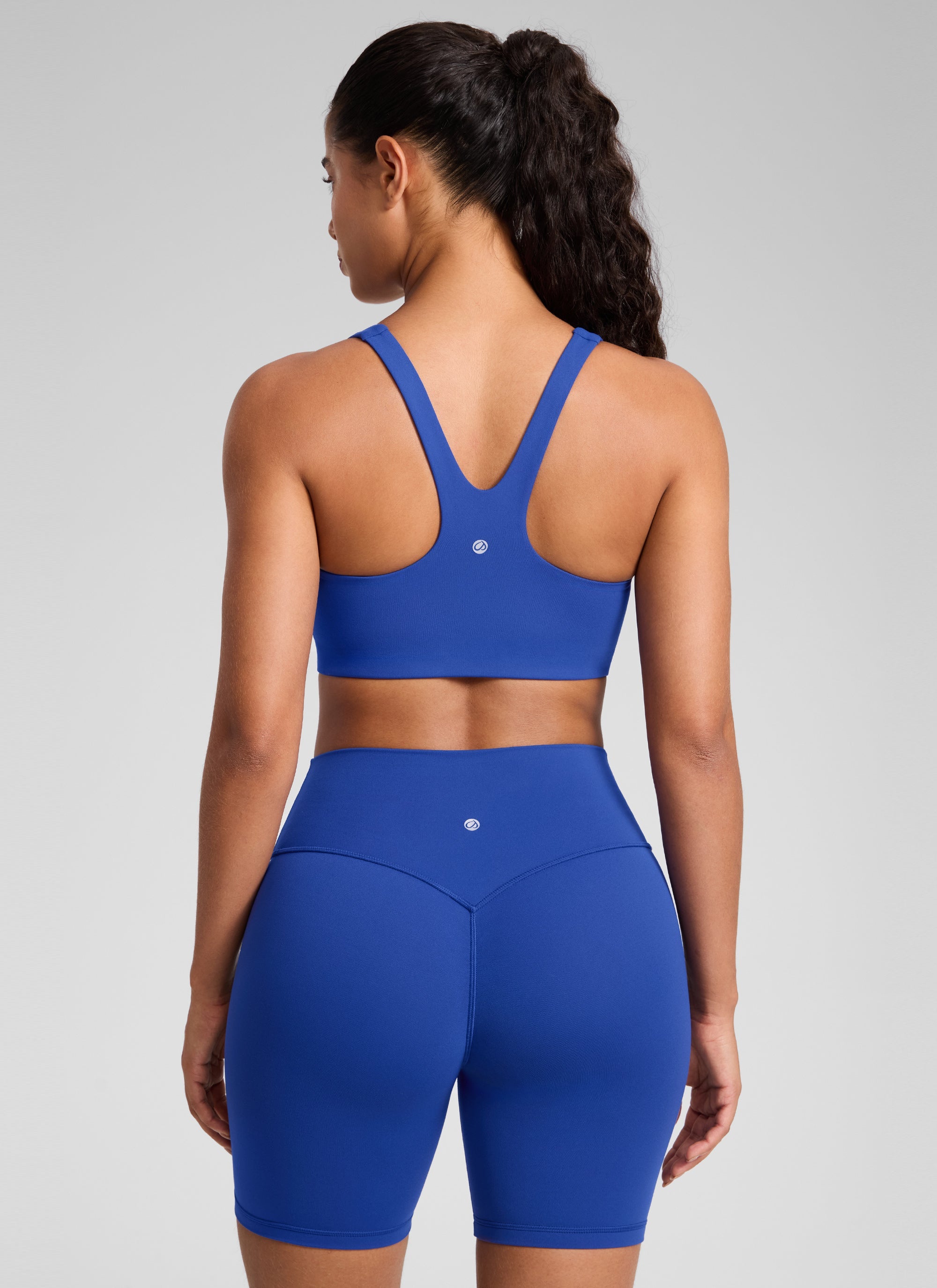 Square Neck Sports Bra - Double Lined, Wide Strap