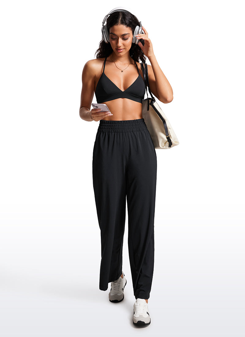 Triangle Strappy Sports Bra - Triangle Cups, Strappy Design