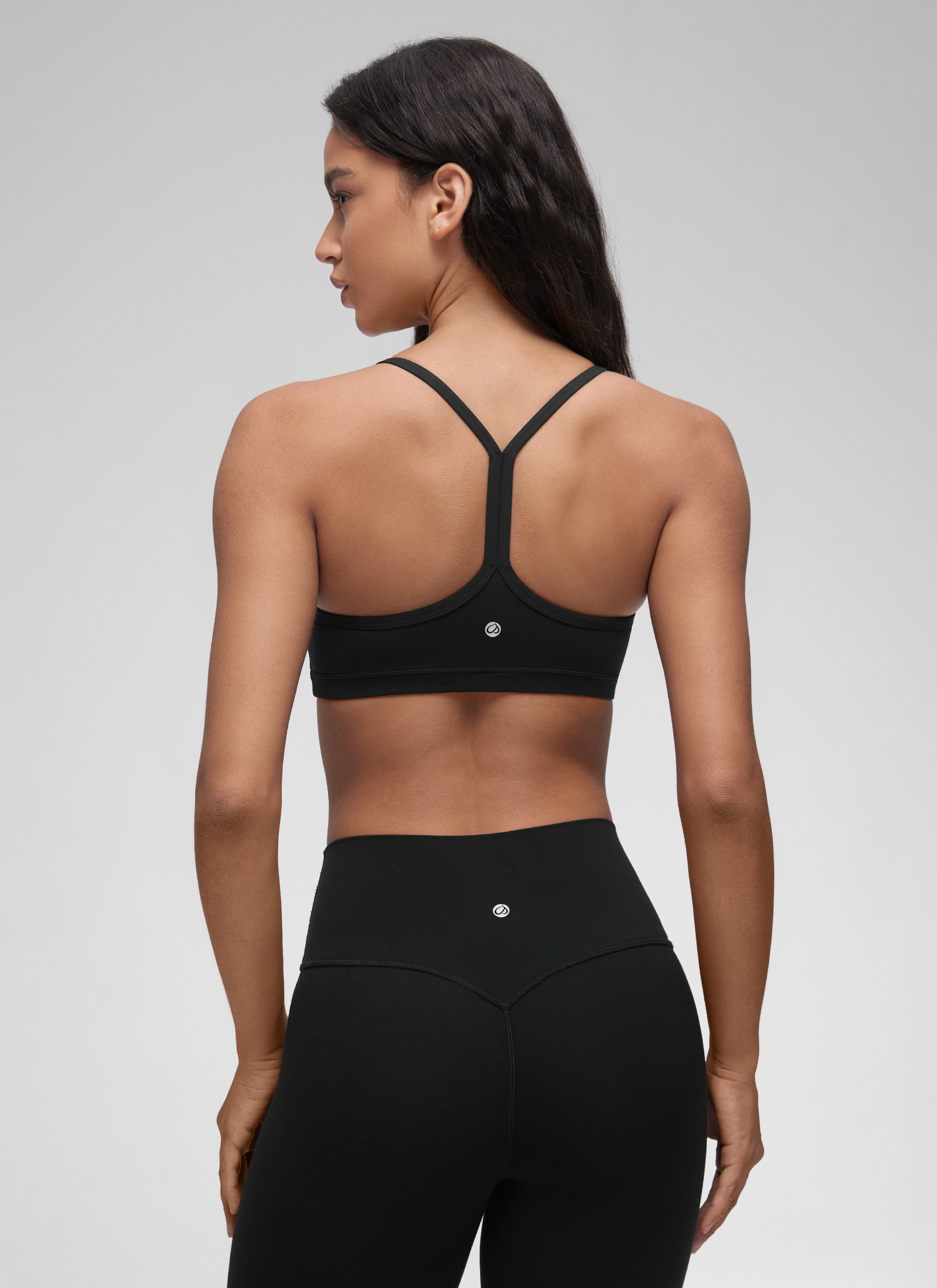 Ruched V Neck Sports Bra - Ruched Front, V Neckline