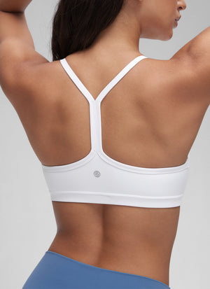 Ruched V Neck Sports Bra - Ruched Front, V Neckline