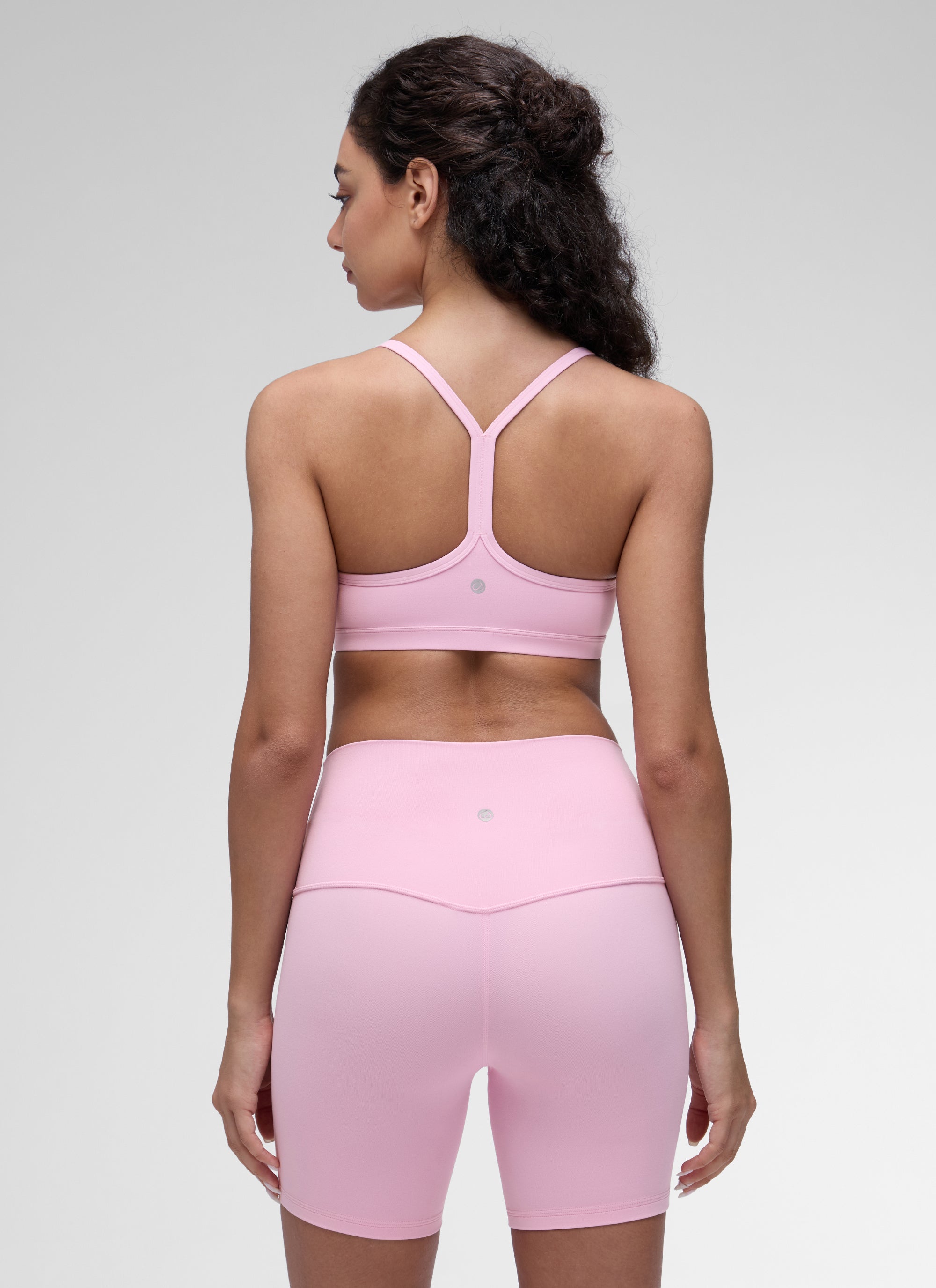 Ruched V Neck Sports Bra - Ruched Front, V Neckline