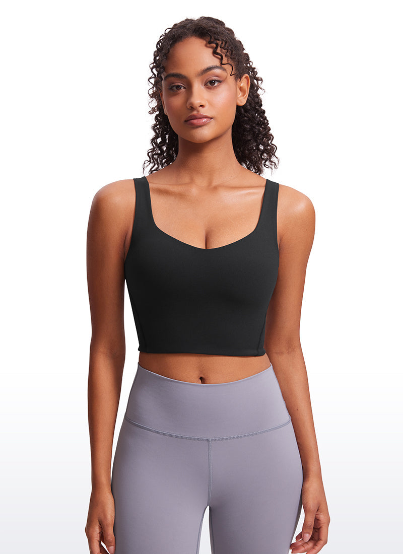 Molded Bra Tank Top - Moulded Cups, Smooth Fit