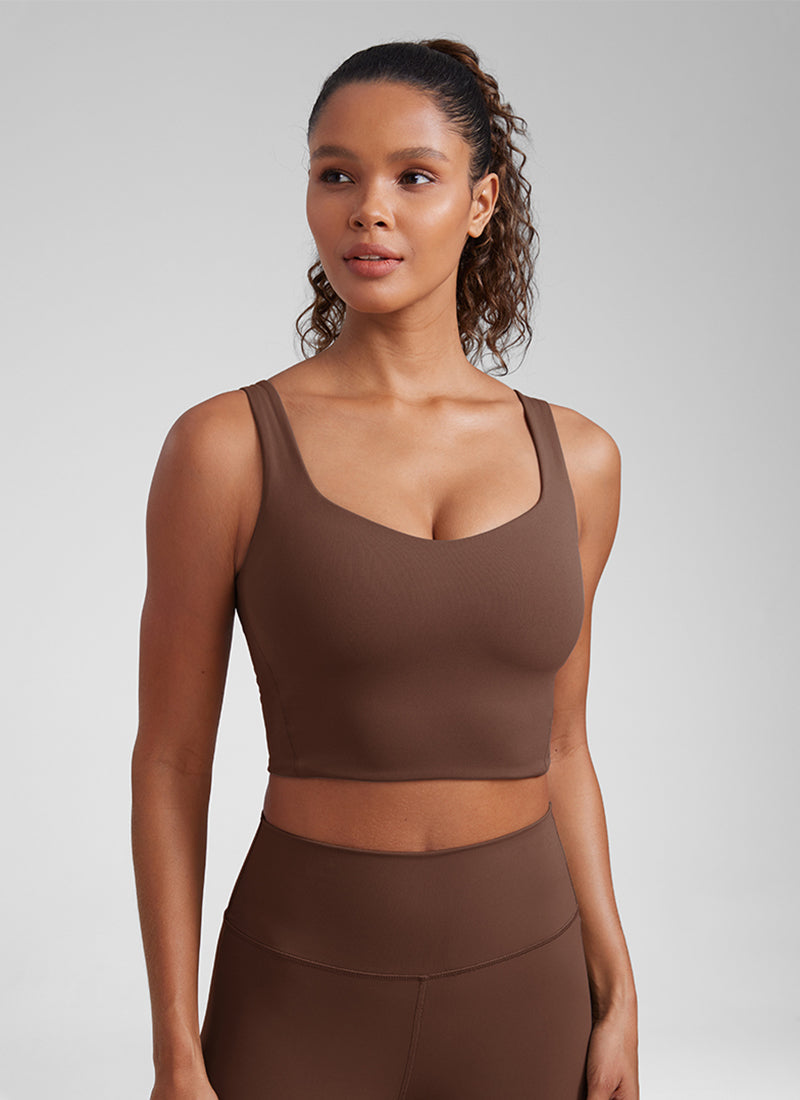 Molded Bra Tank Top - Moulded Cups, Smooth Fit