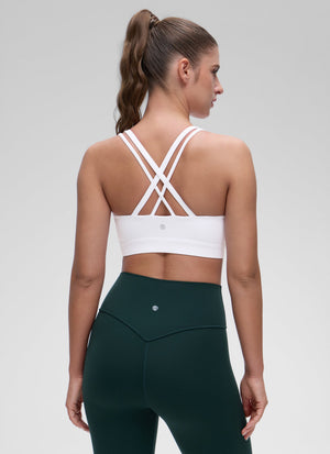 Molded Cup Sports Bra - U Neck, Double Strap