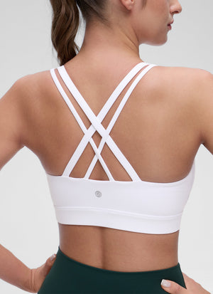 Molded Cup Sports Bra - U Neck, Double Strap