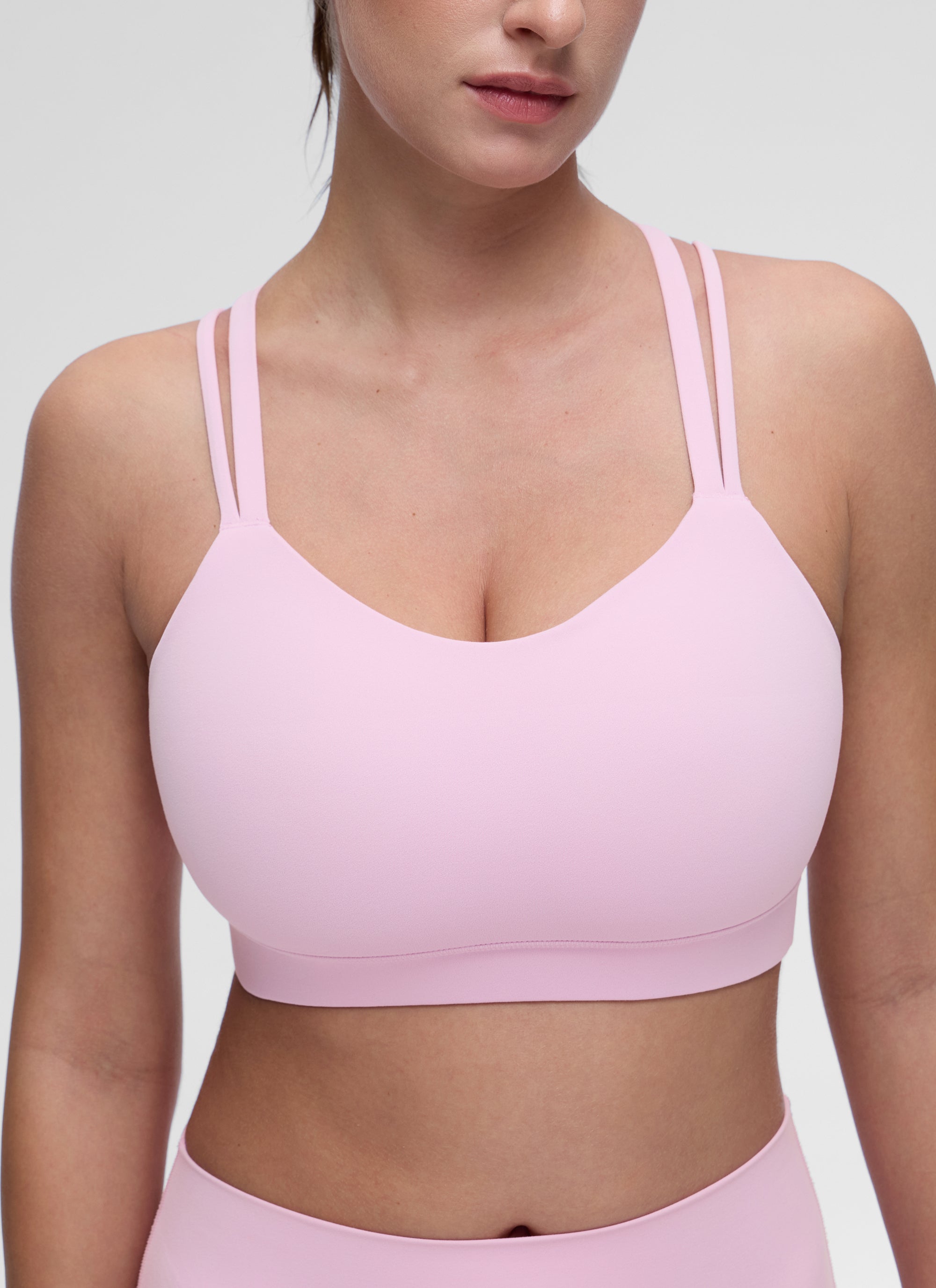 Molded Cup Sports Bra - U Neck, Double Strap