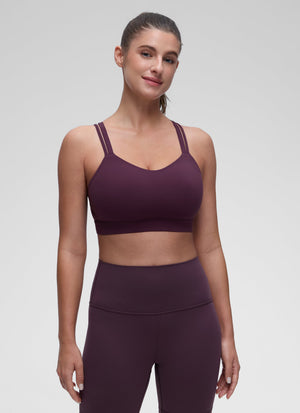 Molded Cup Sports Bra - U Neck, Double Strap
